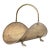 English Brass Fireplace Wood / Log Basket For Sale