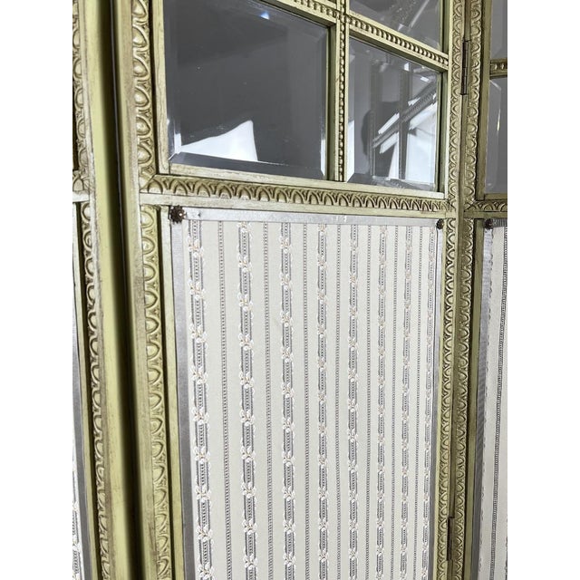 19th Century 19th Century Louis XVI Style 5-Panel Screen For Sale - Image 5 of 12