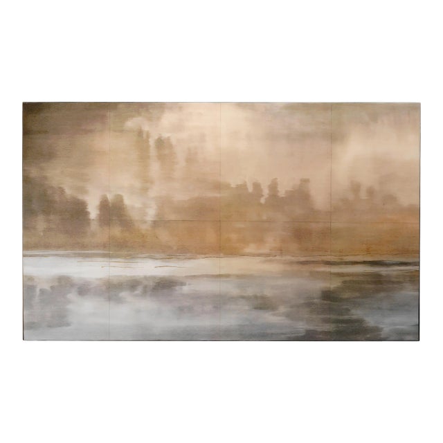 Jamie Young Cloudscape Wall Art in Taupe For Sale