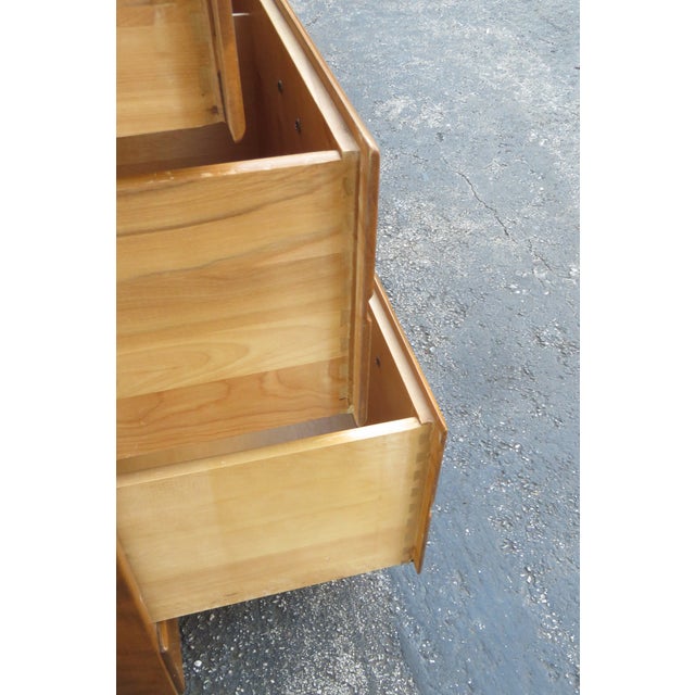 Late 20th Century Ethan Allen Small Dressers Large Nightstands Bedside Tables a Pair 6288 For Sale - Image 5 of 18