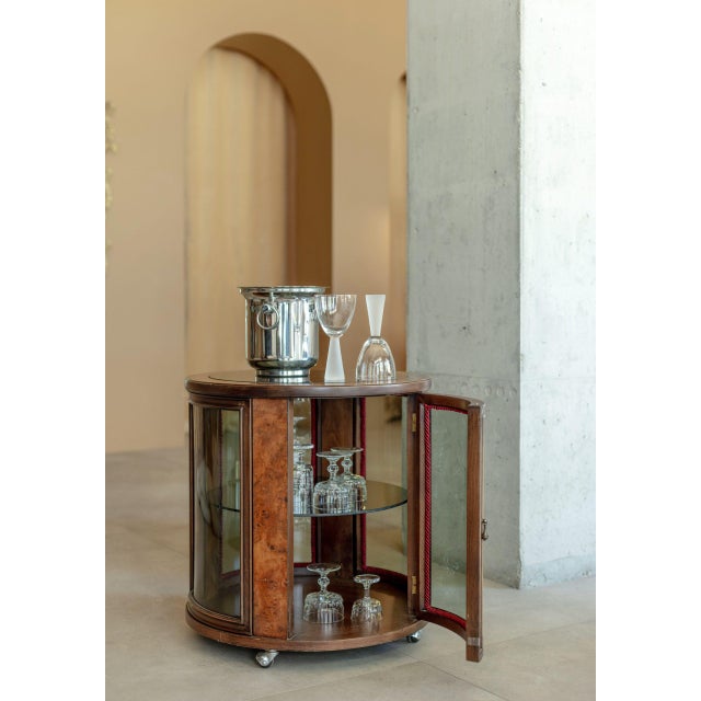 Vintage Italian Walnut Bar For Sale - Image 5 of 5