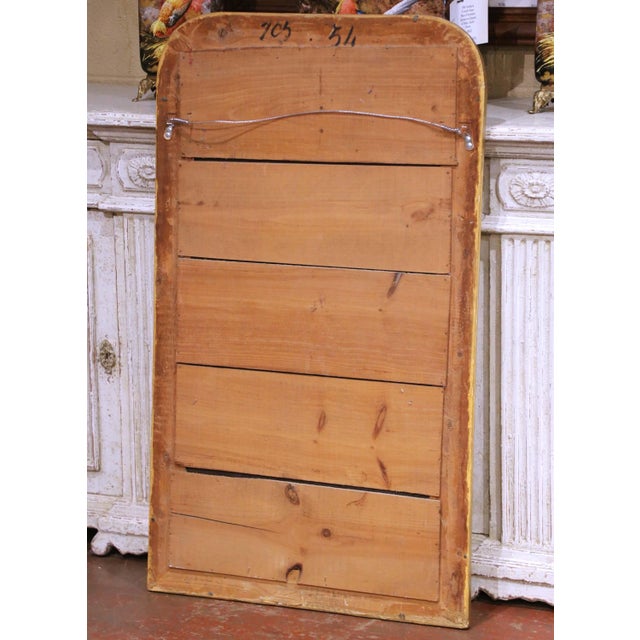 Wood 19th Century French Louis Philippe Giltwood Wall Mirror With Vine Motifs For Sale - Image 7 of 7