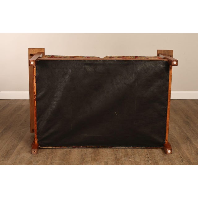 Bassett Furniture Mission Style Oak Spindle Settee For Sale - Image 17 of 18