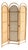 20th Century Scandinavian Folding Screen in Bamboo and Rattan, 1960s For Sale
