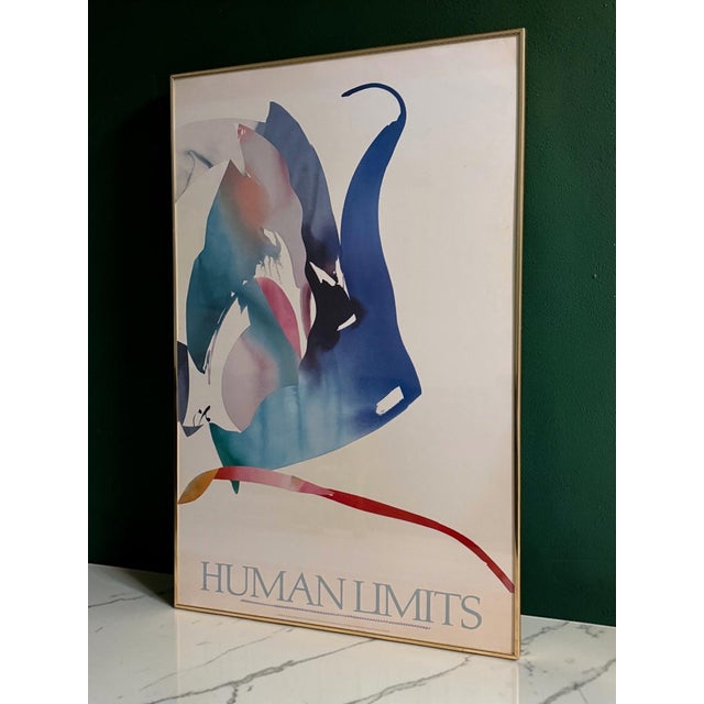 Vintage Peter Kitchell “Human Limits” Abstract Triptych – Set of 3 Framed Art Prints, 1985 For Sale - Image 11 of 14