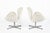 Fritz Hansen White Mid Century Danish Swan Chairs by Arne Jacobsen for Fritz Hansen 1960s, 2 Avail For Sale - Image 4 of 16