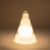 Atypical table lamp made of several layers of glass. The shaped inner part in frosted glass is covered by a rounded needle...