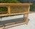 Late 20th Century Vintage Rattan Console Sofa Table Woven Trellis Design For Sale - Image 5 of 8