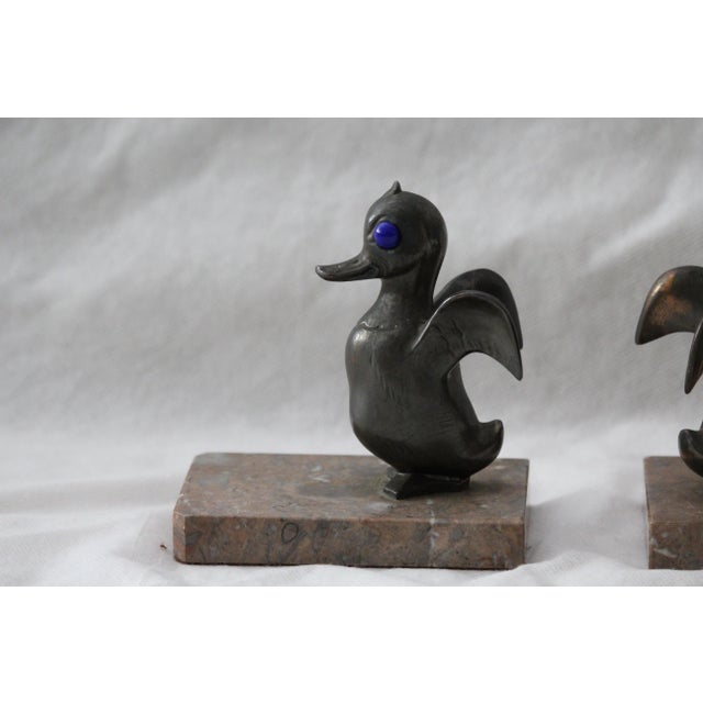 Black Duck Bookends, 1950s, Set of 2 For Sale - Image 8 of 18