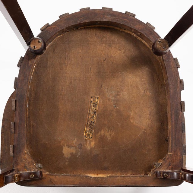 Maroon Model 701/2F Elephant Armchair by Josef Hoffmann for J+J Kohn Vienna, 1890s For Sale - Image 8 of 9