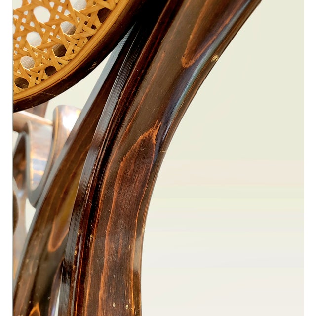 Antique Bentwood Beech and Cane Rocking Chair in the style of Thonet, 1890 For Sale - Image 12 of 18