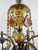 Amber French Rococo Revival Bronzed Chandelier With Amber Glass Drops, 6 Arms For Sale - Image 8 of 18
