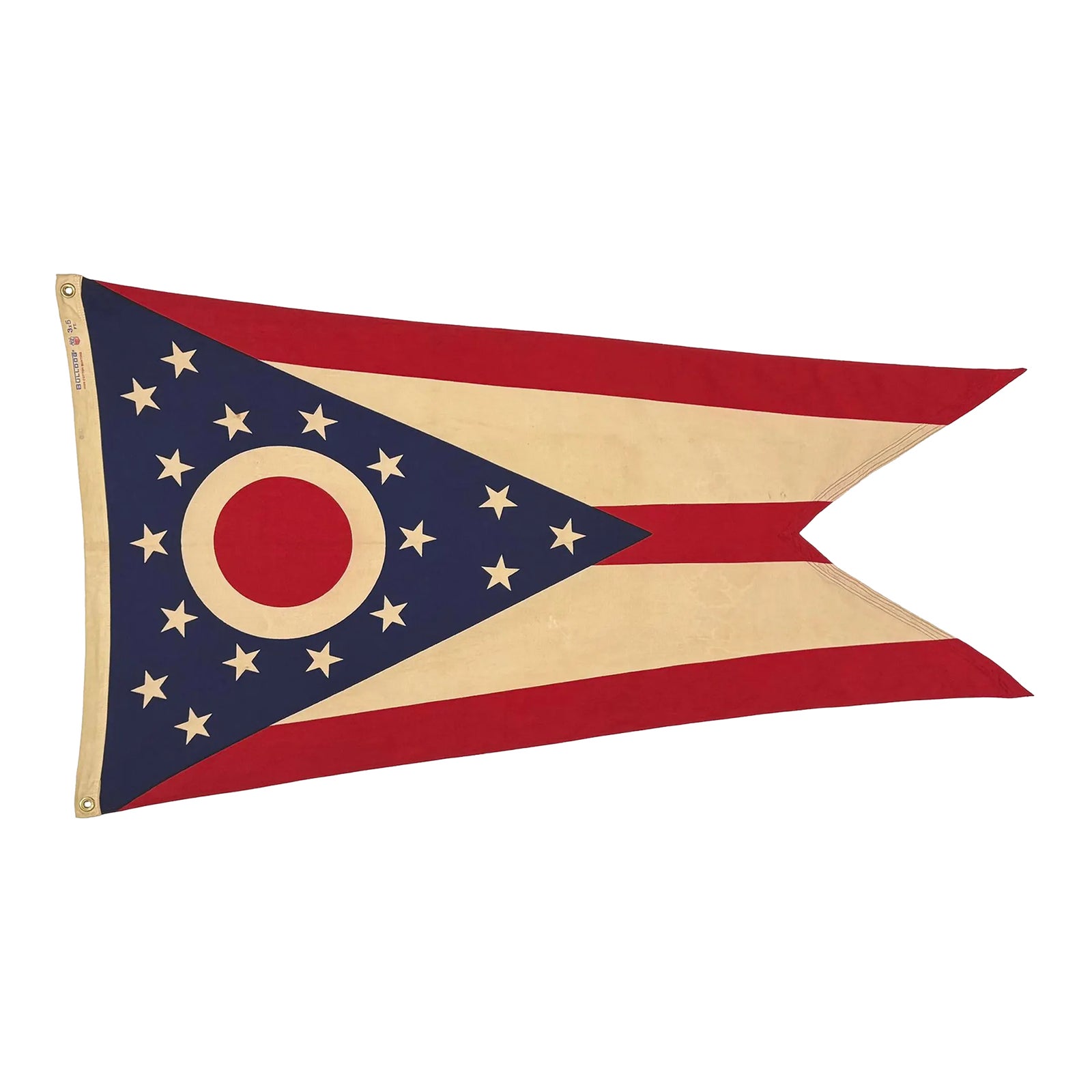 Vintage Cotton State Flag of Ohio | Chairish