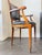 Brown Classic Executive Armchair in Cherry Wood and Leather, 1920 For Sale - Image 8 of 10