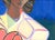 Girl With Mangos Cubist Portrait Painting by Alexandra Swistak For Sale - Image 6 of 7