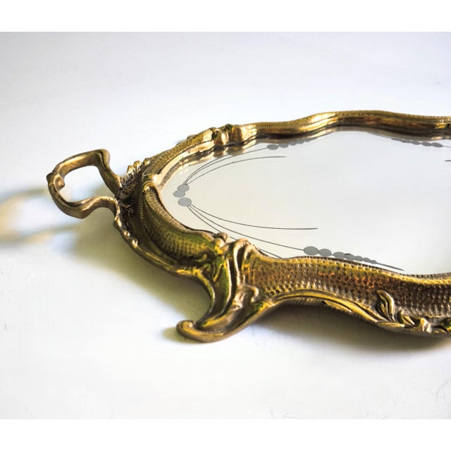 1950s 1950s Louis XV-style French Bronze Tray With a Design For Sale - Image 5 of 11