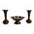 Mid 20th Century Reticulated Footed Bowl and Two Vases, Made in India- 3 Pieces For Sale