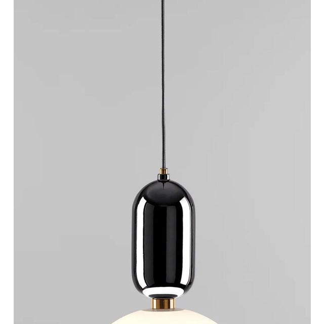 Black Aballs T Gr Suspension Lamp in Ceramic and Glass by Jaime Hayon for Parachilna For Sale - Image 3 of 16