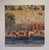 This oil painting captures a serene riverside scene where cattle graze along the water's edge, their reflections...