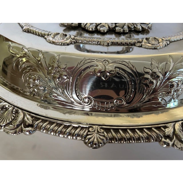Antique English Silverplate Covered Entree Dishes - A Pair For Sale In West Palm - Image 6 of 17