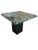 Mid-Century Modern Vintage Green Marble Pedestal Table - Sculptural Stone Side Table / End Table For Sale - Image 3 of 7