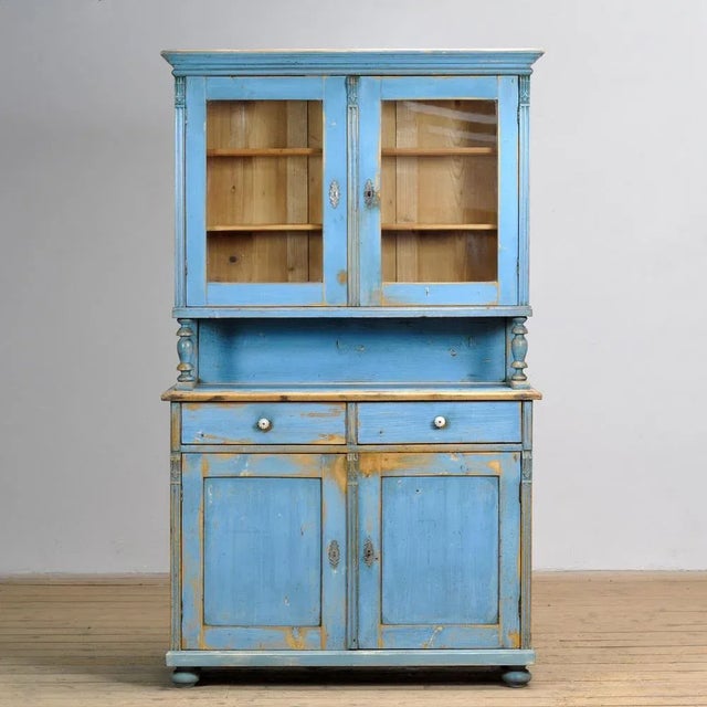Antique Pine Kitchen Cupboard, 1900s For Sale - Image 4 of 18