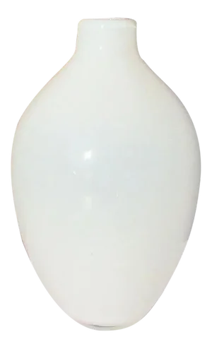 White Opaline Glass Vase