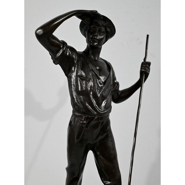 E.Aizelin, Le Faucheur, Late 1800s, Bronze For Sale - Image 5 of 18