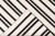 Beautiful 21st century contemporary Kilim rug, handwoven wool in an allover black and white striped design. This rug...