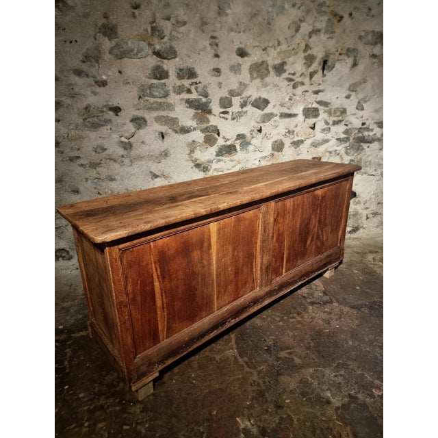 Antique French Oak Counter, 1800s For Sale - Image 9 of 18