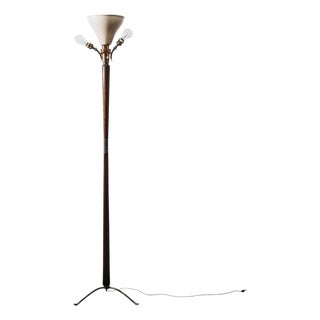 Floor Lamp with Tripod Base by Joseph Ostuni, 1950s For Sale