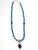 Artisan Handcrafted Lapis Lazuli Pendant Necklace in Blue Chalcedony and Golden Hematite For Sale - Image 13 of 15
