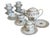Bernardaud Chateaubriand Blue Limoges Porcelain Luncheon Teapot Tea Set 1 Teapot - 10” x 6.5” x 7” 1 Sugar Pot -5.25” x...