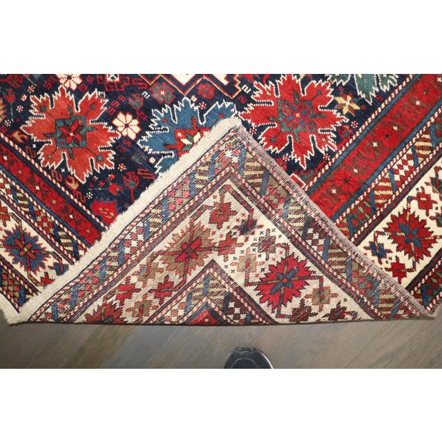Traditional Snowflake Antique Leshghi Caucasian Rug rug no.j3916 For Sale - Image 3 of 8