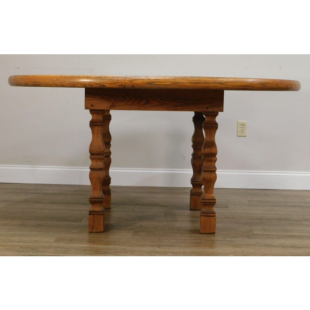 Romweber Viking Oak Round Dining Table Chairish