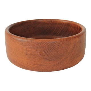 Mid-Century Genuine Teak Wood Serving Bowl For Sale