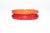 This pair of vintage 1930's carved bakelite bangle bracelets are a great color combination of red and burnt orange....