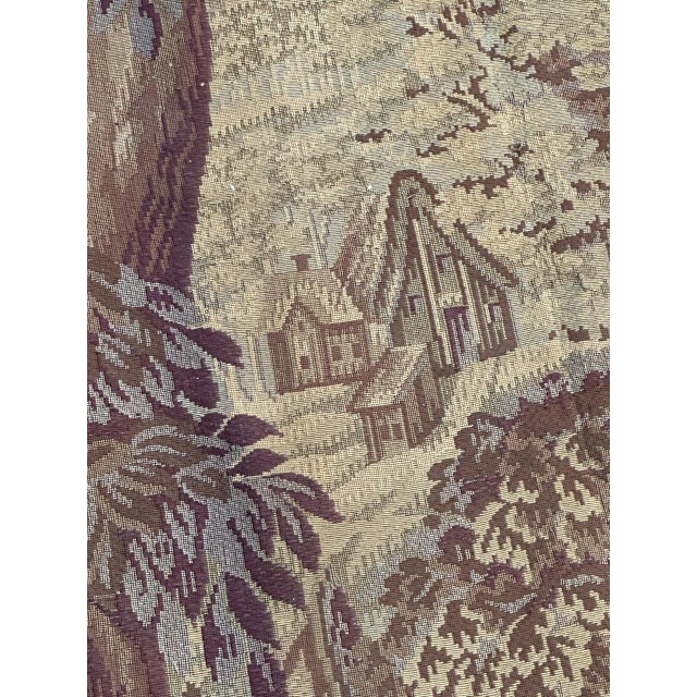 Antique French Aubusson Jacquard Tapestry Panel, 1920s For Sale - Image 17 of 18