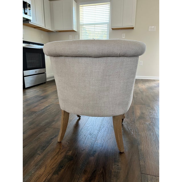 Restoration Hardware Children's Linen Chair Chairish