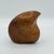 Orange Organic Modern Biomorphic Stone Bird Signed Sculpture, 4” For Sale - Image 8 of 8