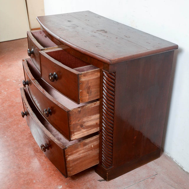 Antique English Mahogany Dresser For Sale - Image 17 of 18