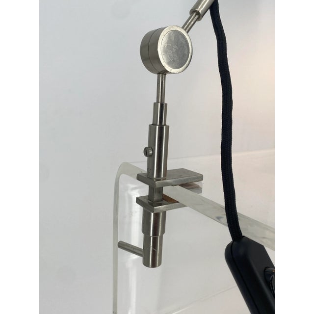 Black Model 256 Clamp Desk Lamp by Tito Agnoli for Oluce, 1950s For Sale - Image 8 of 12