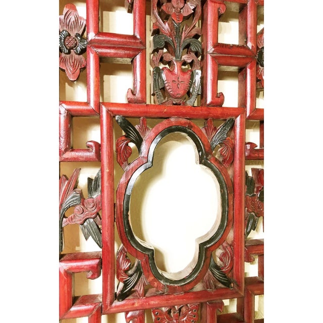 Antique Chinese Screen Panels, Cunninghamia Wood, Circa 1800-1849 - A Pair For Sale - Image 4 of 11