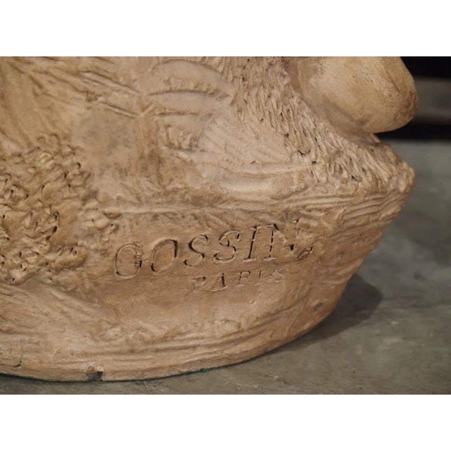 Antique Terra Cotta Statues, Paris, Circa 1880 - a Pair For Sale - Image 9 of 13