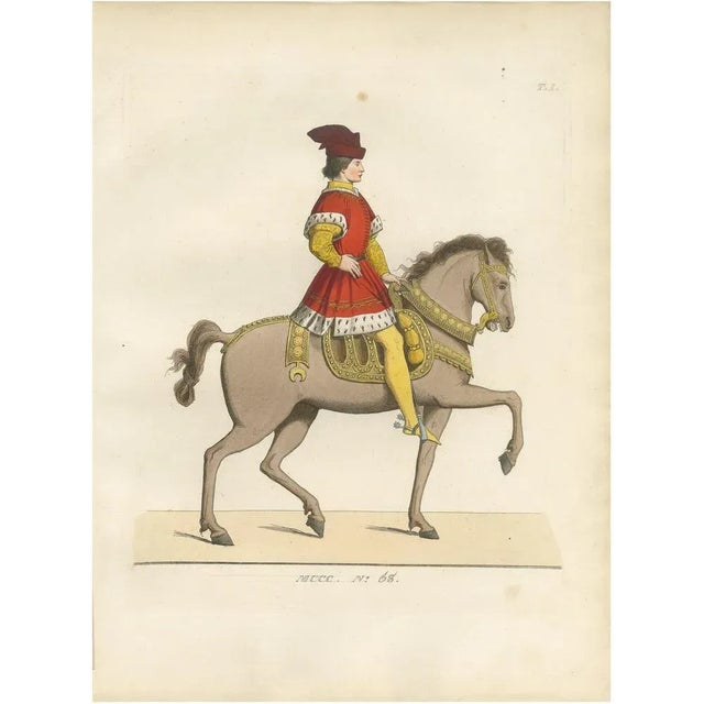 Mounted Nobleman in Parade Dress, 1845, Paper For Sale - Image 10 of 10