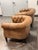 English Restoration Hardware 1930's English Tufted Leather Tub Chairs, Pair For Sale - Image 3 of 12
