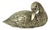 Silver-Plated Brass Duck Sculpture in the style of Mauro Manetti, 1970s For Sale