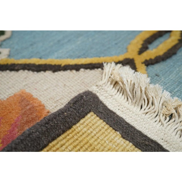 Textile Sumak Manchoria Rug 6'0'' X 9'0'' For Sale - Image 7 of 12
