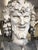 Eggshell Vintage Dionysus Terra Cotta Bust For Sale - Image 8 of 12