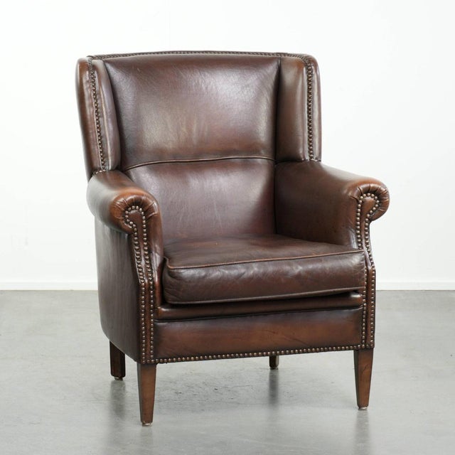 Sheepskin Wing Lounge Chair For Sale - Image 13 of 13